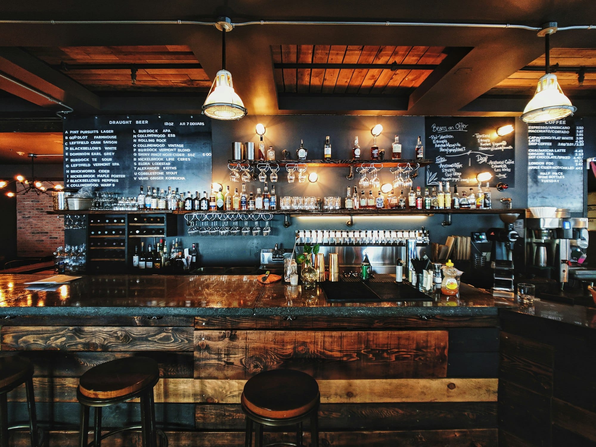 Back bar, closing